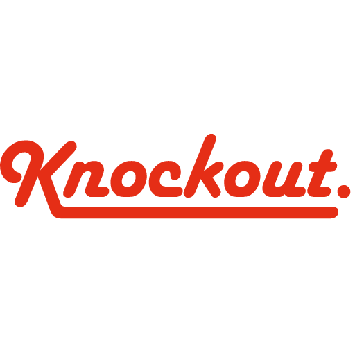Knockout svg and png logo