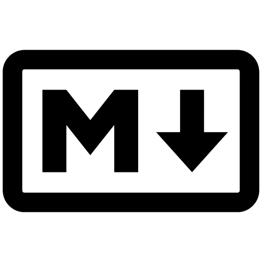 Markdown svg and png logo