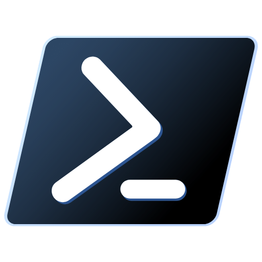Powershell svg and png logo